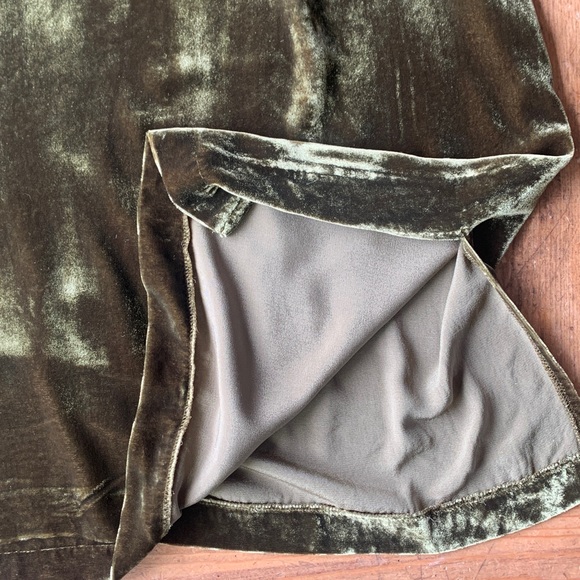 J. Jill Olive Green Crushed Velvet Top - Picture 11 of 16